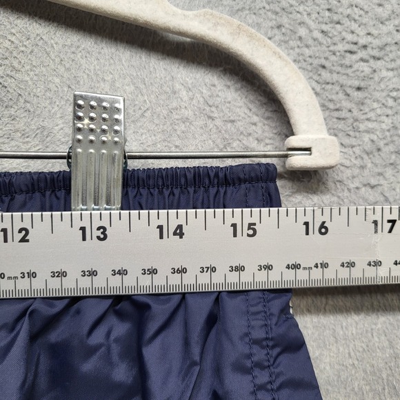 Nike‎ Men Activewear Pants XL Blue Windbreaker Logo Spellout Drawstring - Picture 5 of 11